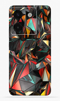 OggyBaba OggyBaba Poco M7 pro 5g Mobile Skin(Polygon-Red)