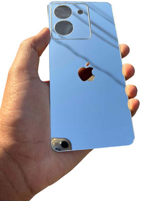 TWUAOP VIVO Y300 PLUS 5G MOBILE SKIN ACRYLIC SHEET MIRROR BACK PANNEL APPLE Mobile Skin(Silver)