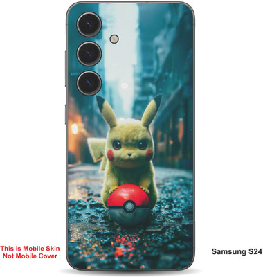 VYBE The Smart Choice Samsung S24 Pikachu Embossed Mobile Skin(Dark Beige 14)