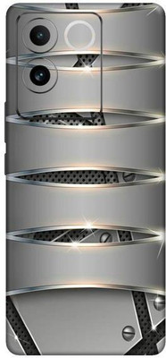 Vcare GadGets steel silver shine Vivo T2 Pro 5G Mobile Skin(Multicolor)