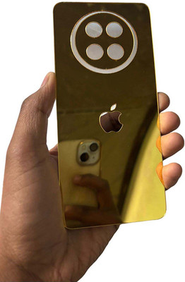 TWUAOP REALME 12X 5G MOBILE SKIN BACK PANNEL ACRYLIC SHEET Mobile Skin(Gold)