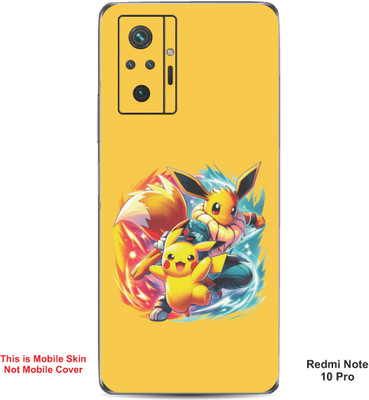 VYBE The Smart Choice Redmi Note 10 Pro Pokemon Embossed Mobile Skin(Sandstorm A1)