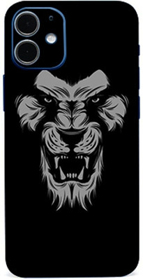 AsSkin iphone 12 Mini Mobile Skin(Angry Lion Skin With Gloss Matte Finish)