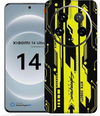 OggyBaba Xiaomi 14 ultra Mobile Skin(Cyberpunk Yellow Black)
