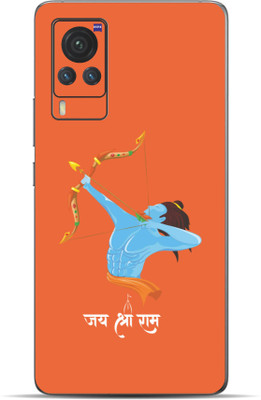 VYBE Vivo X60 Pro Shree Ram Mobile Skin Mobile Skin(Columbia Blue 38)