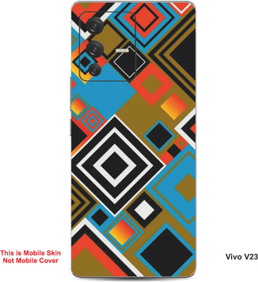 VYBE The Smart Choice Vivo V23 Pattern Embossed Mobile Skin(Sandy Taupe 3)
