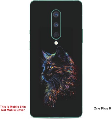 VYBE The Smart Choice One Plus 8 Cat Embossed Mobile Skin(Baltic Sea 23)