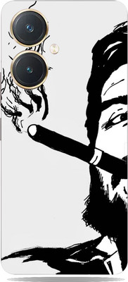 SkinoMania Vivo y27 Mobile Skin(Smoker-Art B&W Mobile Skin)