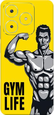 SkinoMania Realme Narzo N63 5G Mobile Skin(Gym Life Multicolor Mobile Skin)