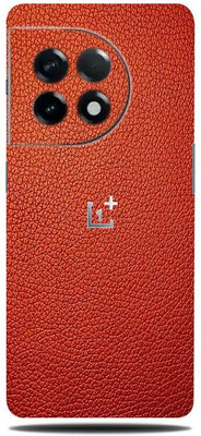 BugguSkin OnePlus 11R 5G Mobile Skin(Ultra Super Red Leather Skin With High Matte Finish.)