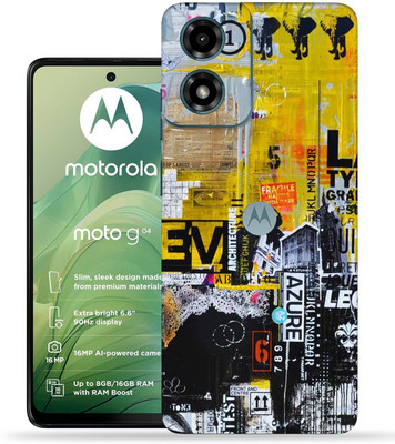 OggyBaba Moto G04 Mobile Skin(Abstract Azure)