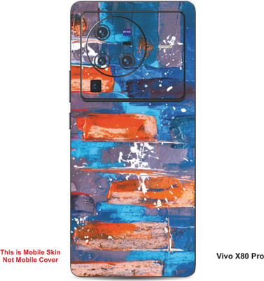 VYBE The Smart Choice Vivo X80 Pro Art Embossed Mobile Skin(Picton Blue 15)