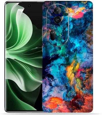 Satisfactory Oppo Reno 11 Pro 5G, Color Cloud, OggyBaba Mobile Skin(Multicolor)