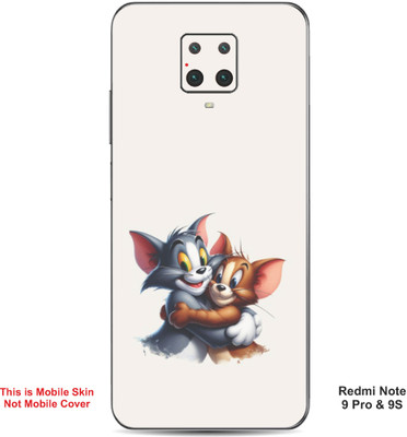 VYBE The Smart Choice Redmi Note 9S Tom & Jerry Embossed Mobile Skin(Soft Peach A1)