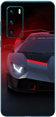 FCS Huawei P40 4G Printed Back skin Mobile Skin(Super Car)