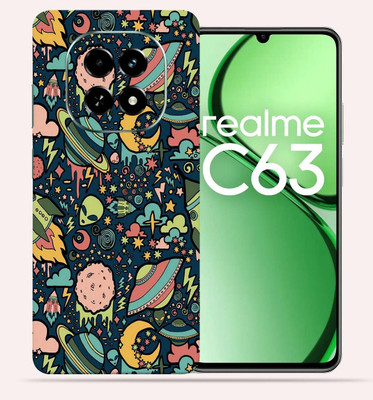 OggyBaba Realme C63 5g Mobile Skin(Space Graffiti)