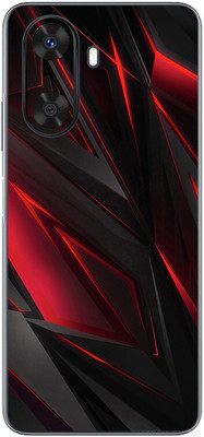 FCS Huawei Enjoy 60 Printed Back skin Mobile Skin(Red Black Texture)