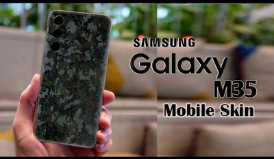 BugguSkin SAMSUNG Galaxy M35 5G Mobile Skin(Ulltra Super Camouforlage Military Green Skin With High Matte Finish., Mobile Skin (Back+Side+Camera))