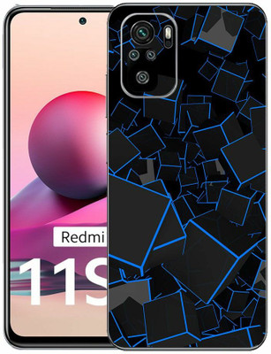 FCS Redmi Note 11SE Printed Back skin Mobile Skin(Box Blue Skin)