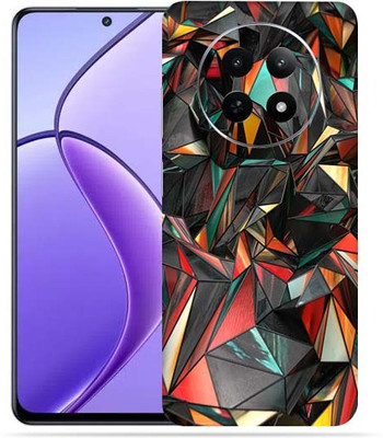 OggyBaba Realme 12X 5g Mobile Skin(Polygon Red)