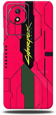 Mclaxa VIVO Y02 4G, Pink Cyberpunk For Vivo Y 02 4g, vivo y02 4g Mobile Skin(Pink Cyberpunk (Mobile Skin With camera protector (Back + Camera + Side))