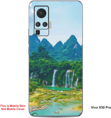 VYBE The Smart Choice Vivo X50 Pro Naturel Mobile Skin(Peacock Green 9)