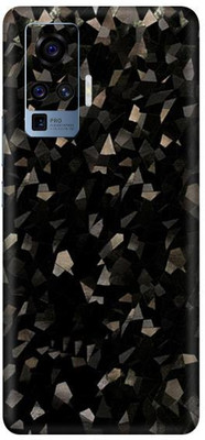 Vcare GadGets Vivo X50 Pro Mobile Skin(Black Diamond Crystal)