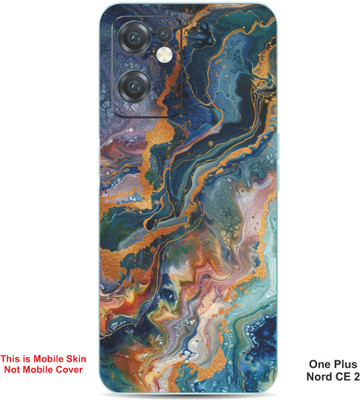 VYBE The Smart Choice One Plus Nord CE 2 Abstract Embossed Mobile Skin(Pinkish Grey A17)