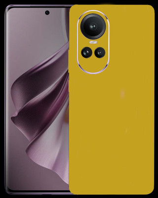 BUGGU OPPO Reno10 5G Mobile Skin(Ulltra Super Golden Matte Skin With High Matte Finish., Mobile Skin (Back+Side+Camera))