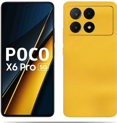 LAMHA POCO X6 5G Mobile Skin(Ultra Super Light Yellow Skin With HiighQuality MatteFinish_thanks)
