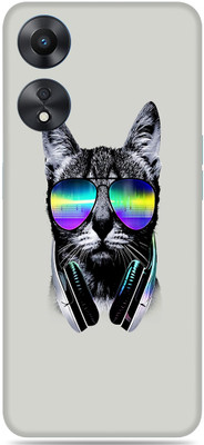 SkinoMania OPPO A78 5G Mobile Skin(Multicolor Cool-Cat)