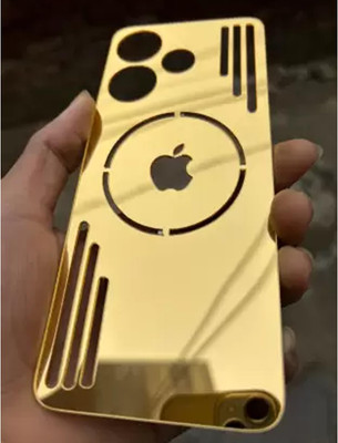 MOBIZONE POCO F6 5G GOLD MIRROR BACK PANNEL Mobile Skin(Gold)