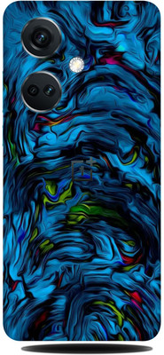SkinoMania OnePlus Nord CE 3 5G Mobile Skin(Blue-Lava Multicolor Mobile Skin)