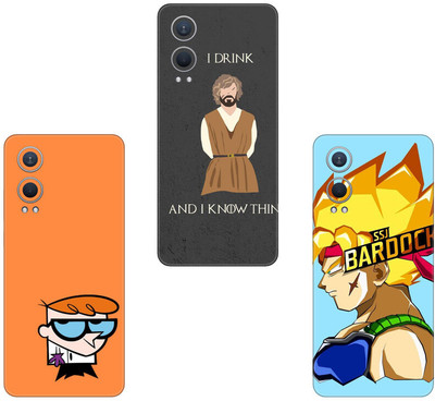 SKINADDA REDMI NOTE 8 COMBO(PACK OF 3)Camera&Back Protector Premium Vinyl Mobile Skin(Multicolor)