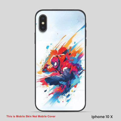 VYBE The Smart Choice iPhone 10X Super Hero Mobile Skin(Byzantium, Purple 3)