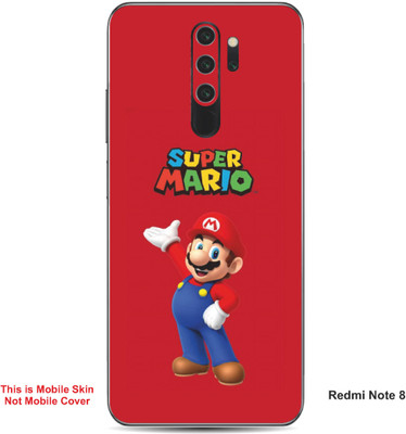 VYBE The Smart Choice Redmi Note 8 Super Mario Embossed Mobile Skin(Engine Red A1)