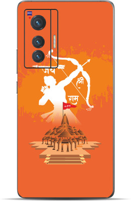 VYBE Vivo X70 Shree Ram Mobile Skin Mobile Skin(Sandy Brown 39)