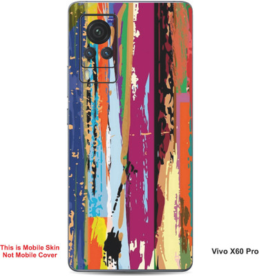 VYBE The Smart Choice Vivo X60 Pro Art Embossed Mobile Skin(Rich Maroon 11)