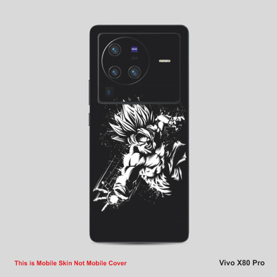 VYBE The Smart Choice Vivo 80X Pro Goku Mobile Skin Mobile Skin(White Black 17)