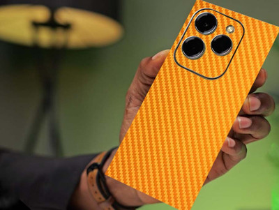 BUGGU INFINIX HOT 40 Mobile Skin(Ulltra Super Cfor_Golden Skin With High Matte Finish., Mobile Skin (Back+Side+Camera))