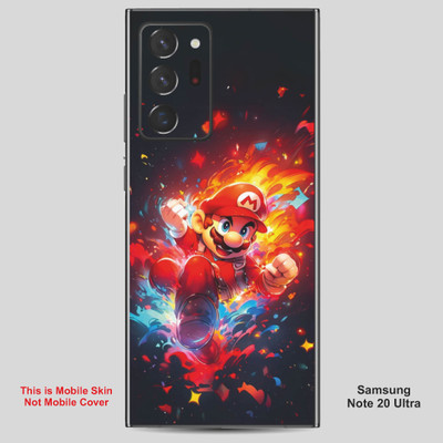 VYBE The Smart Choice Samsung Note 20 Ultra Super Mario Embossed Mobile Skin(Lava Red 4)