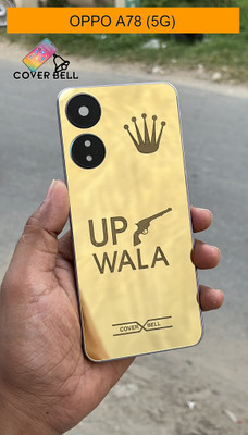 coverbell OPPO A78 (5G) GOLD UP WALA BACK PANEL PROTECTOR Mobile Skin(GOLD MIRROR)