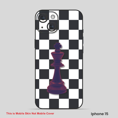 VYBE The Smart Choice iPhone 15 Pattern Mobile Skin(White,Charcoal Purple 10)