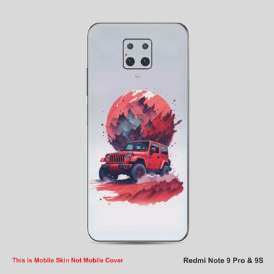 VYBE The Smart Choice Redmi Note 9S Art Mobile Skin Mobile Skin(Silver Grey A28)