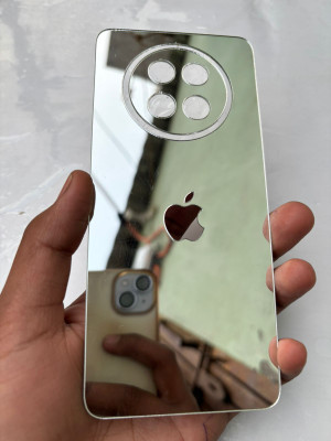 TWUAOP REALME 13 PLUS 5G ACRYLIC MIRROR BACK PANNEL Mobile Skin(Silver)