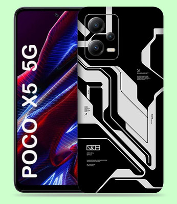 WeCre8 Skin's Xiaomi Poco X5 5G Mobile Skin(Cyber Style Multicolor Mobile Skin)