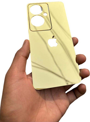 TWUAOP OPPO A3X 5G MOBILE SKIN MIRROR BACK PANNEL ACRYLIC SHEEL Mobile Skin(Gold)