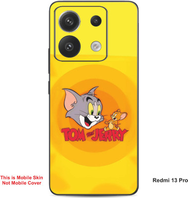 VYBE The Smart Choice Redmi 13 Pro Tom & Jerry Embossed Mobile Skin(Carrot Orange A1)