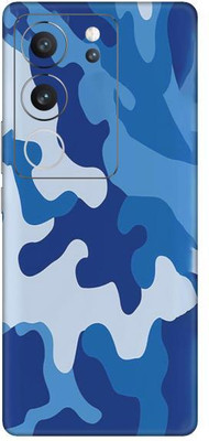 Vcare GadGets Blue Abstract Camouflage Vivo V29 5G Mobile Skin(Multicolor)