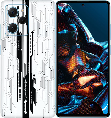 SkinoMania POCO X5 Pro 5G Mobile Skin(White-CyberPunk)